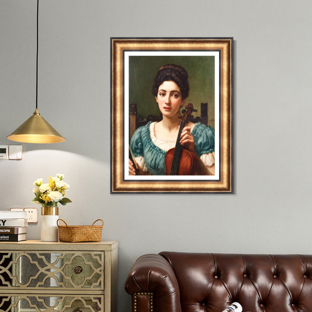 INVIN ART Framed Canvas Art Giclee Print Series#024 by Lord Frederick Leighton Wall Art