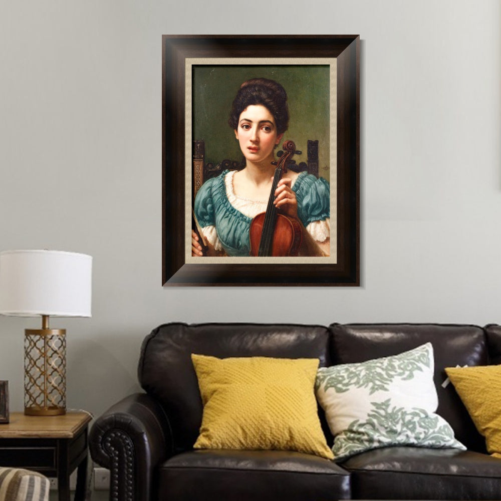 INVIN ART Framed Canvas Art Giclee Print Series#024 by Lord Frederick Leighton Wall Art