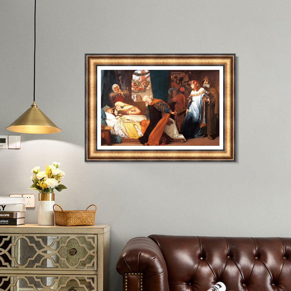 INVIN ART Framed Canvas Art Giclee Print Series#026 by Lord Frederick Leighton Wall Art