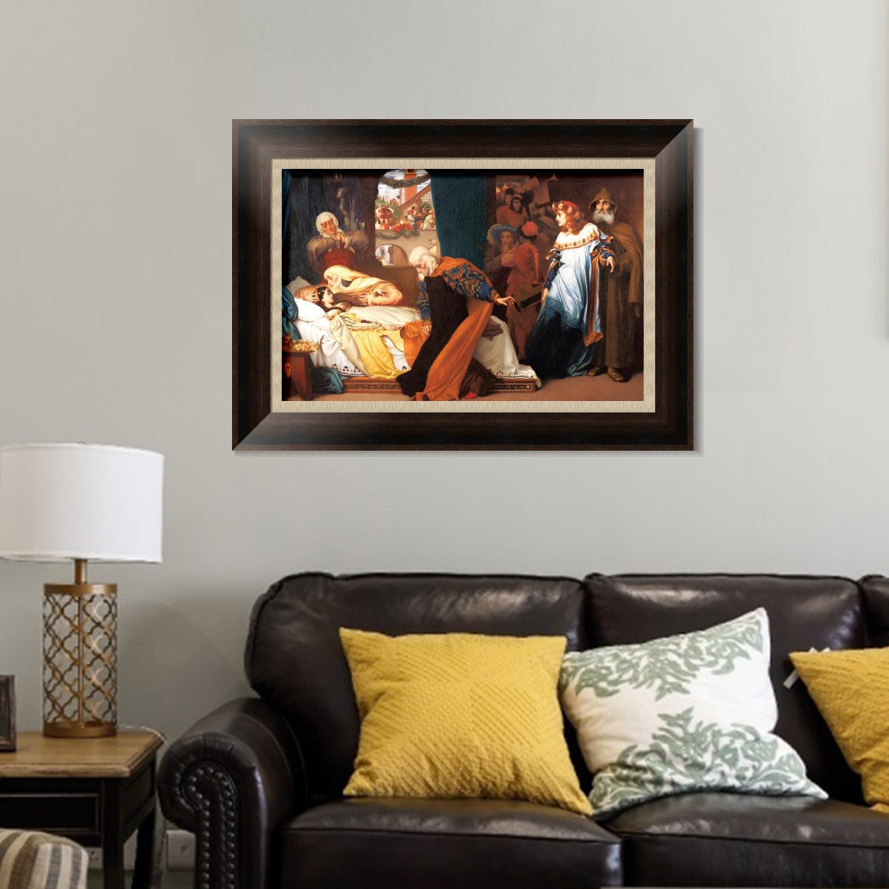 INVIN ART Framed Canvas Art Giclee Print Series#026 by Lord Frederick Leighton Wall Art