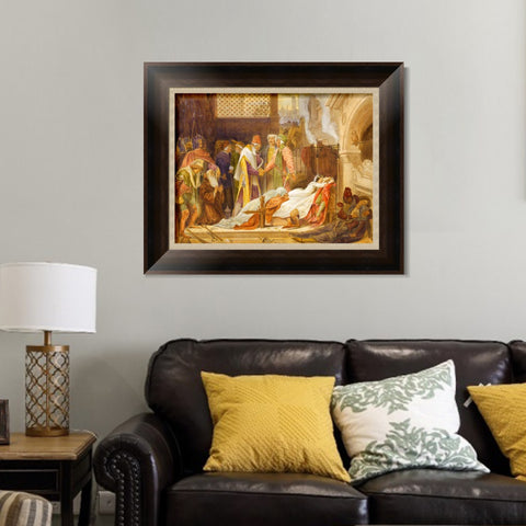 INVIN ART Framed Canvas Art Giclee Print Series#028 by Lord Frederick Leighton Wall Art Living Room Home Office Decorations