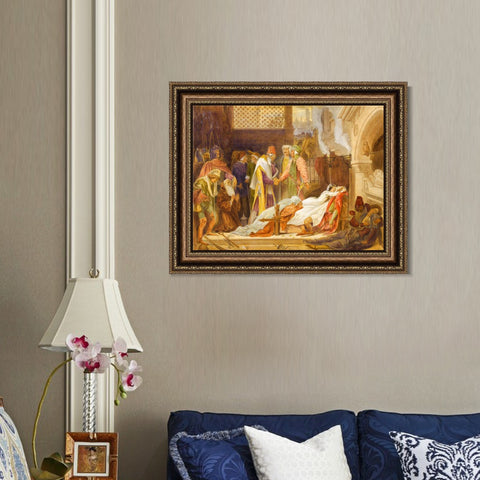 INVIN ART Framed Canvas Art Giclee Print Series#028 by Lord Frederick Leighton Wall Art Living Room Home Office Decorations