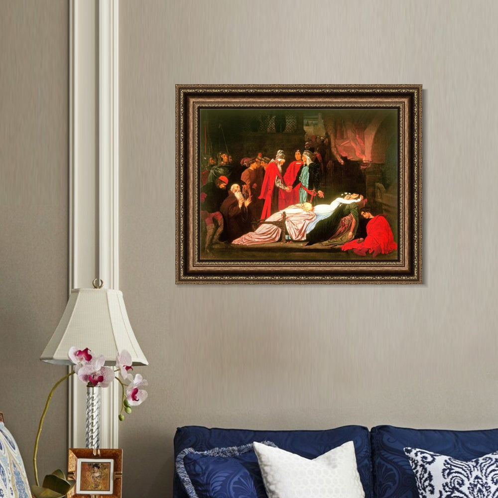 INVIN ART Framed Canvas Art Giclee Print Series#029 by Lord Frederick Leighton Wall Art