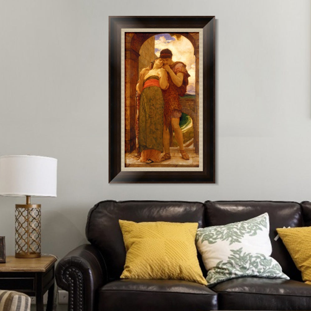 INVIN ART Framed Canvas Art Giclee Print Wedded by Lord Frederick Leighton Wall Art