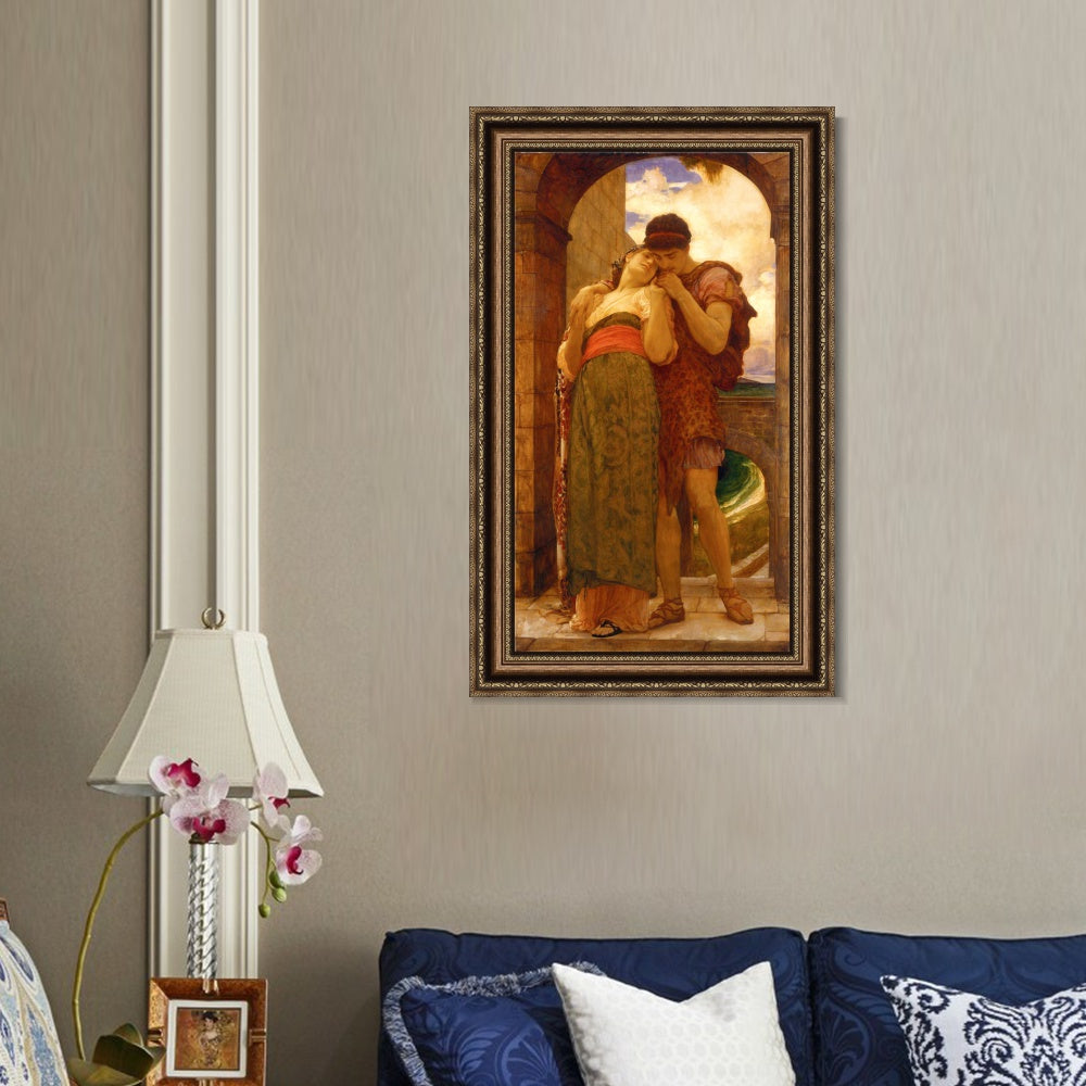 INVIN ART Framed Canvas Art Giclee Print Wedded by Lord Frederick Leighton Wall Art