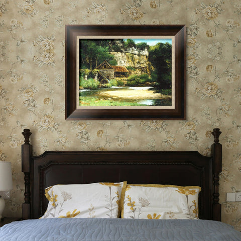 INVIN ART Framed Canvas Art Giclee Print Series#013 by Gustave Courbet Wall Art Living Room Home Office Decorations