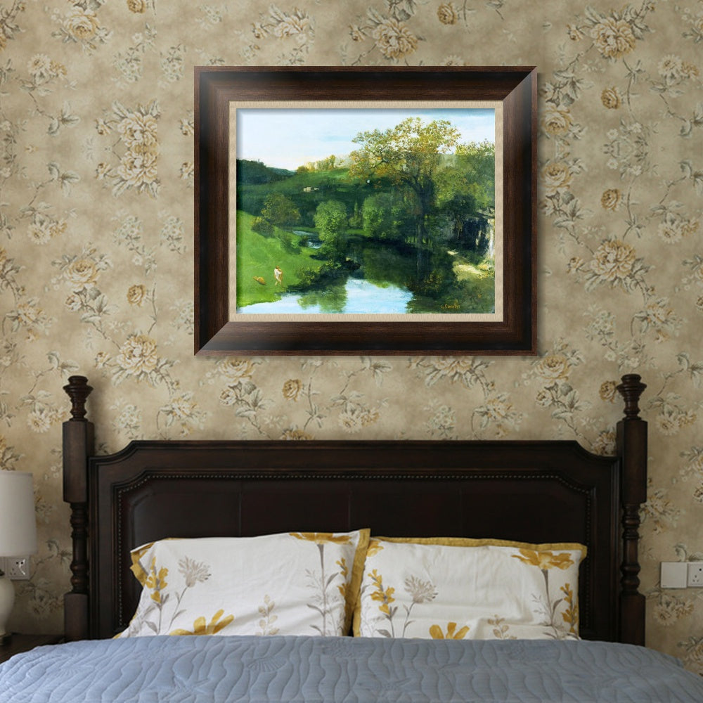 INVIN ART Framed Canvas Art Giclee Print Series#019 by Gustave Courbet Wall Art