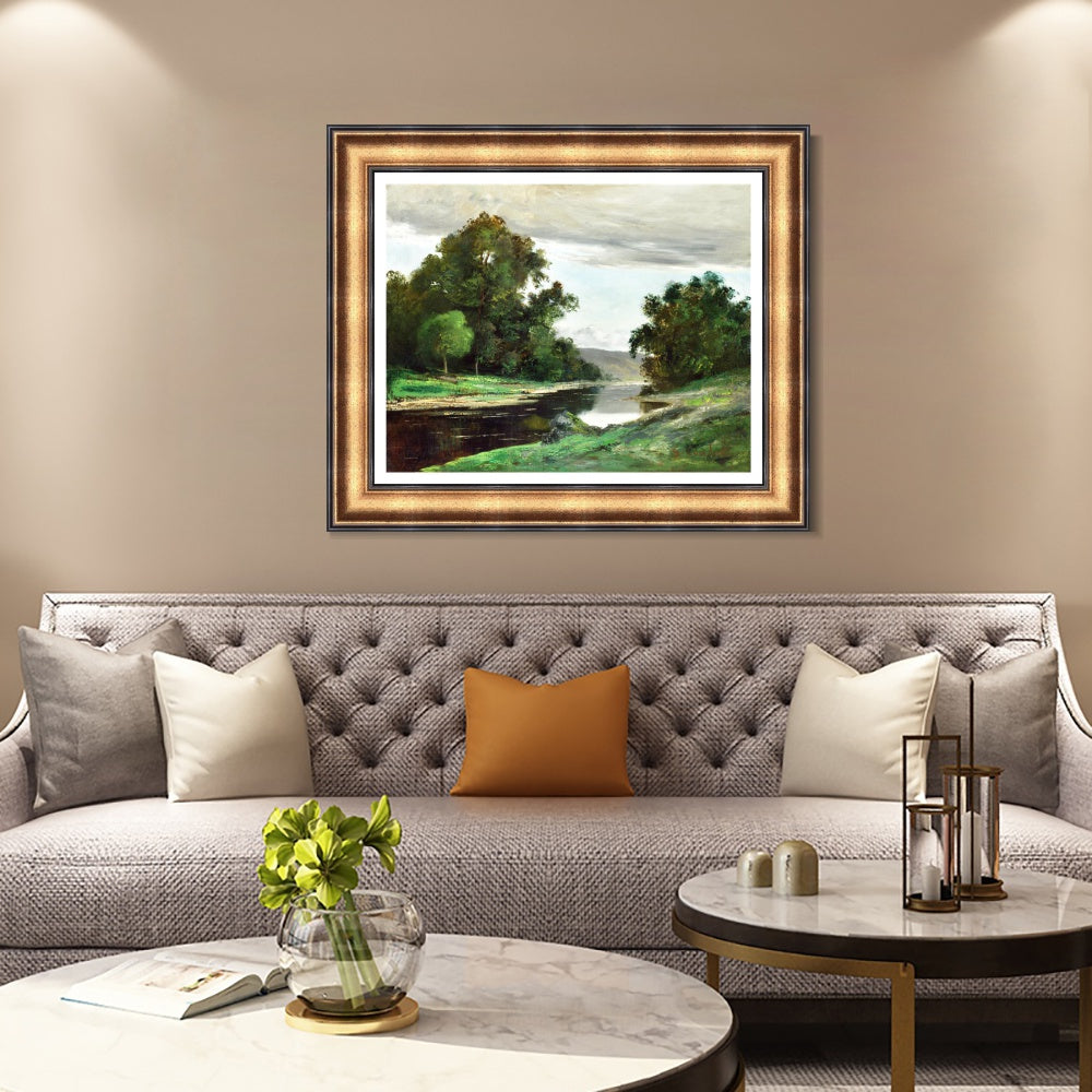 INVIN ART Framed Canvas Art Giclee Print Series#031 by Gustave Courbet Wall Art