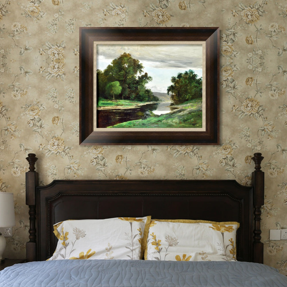 INVIN ART Framed Canvas Art Giclee Print Series#031 by Gustave Courbet Wall Art