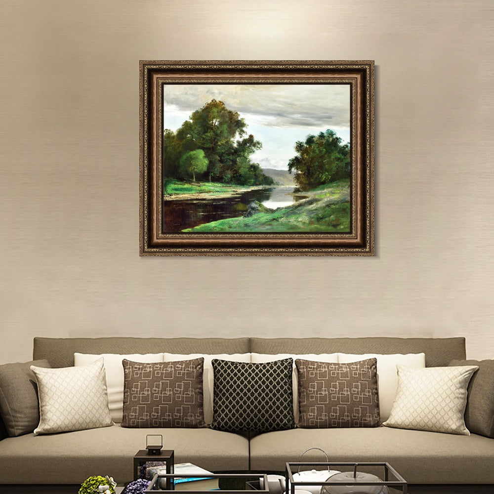 INVIN ART Framed Canvas Art Giclee Print Series#031 by Gustave Courbet Wall Art