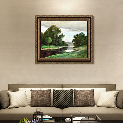 INVIN ART Framed Canvas Art Giclee Print Series#031 by Gustave Courbet Wall Art Living Room Home Office Decorations