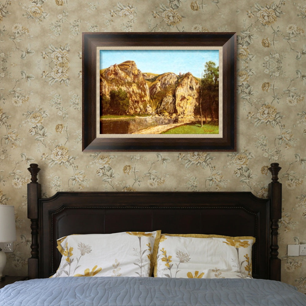 INVIN ART Framed Canvas Art Giclee Print Series#033 by Gustave Courbet Wall Art