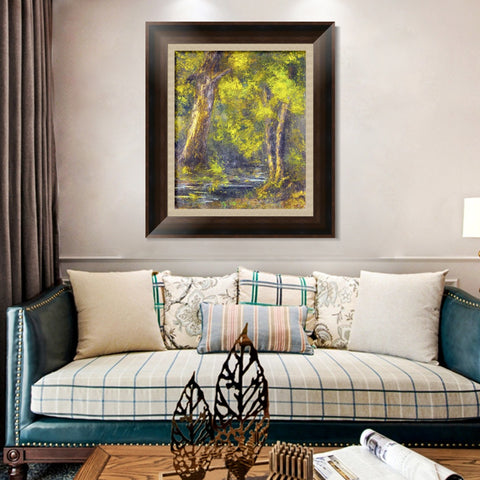 INVIN ART Framed Canvas Art Giclee Print Series#036 by Gustave Courbet Wall Art Living Room Home Office Decorations