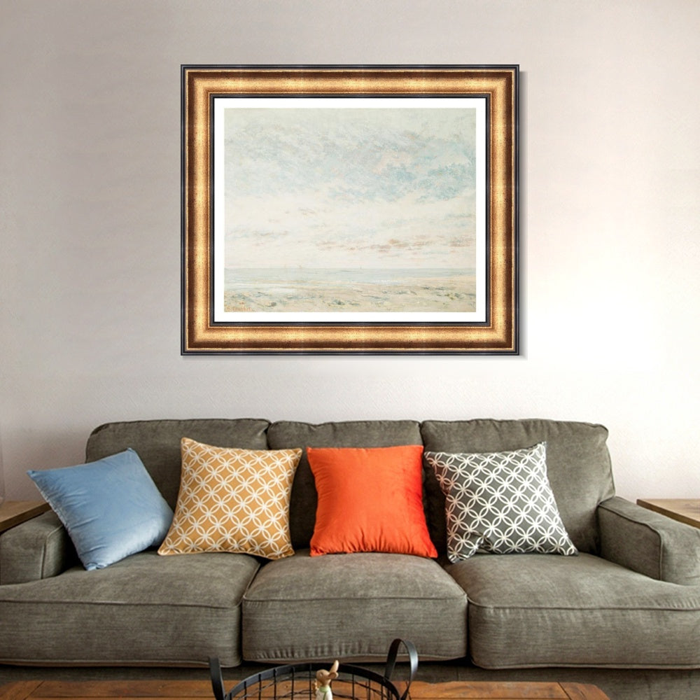 INVIN ART Framed Canvas Art Giclee Print Series#046 by Gustave Courbet Wall Art
