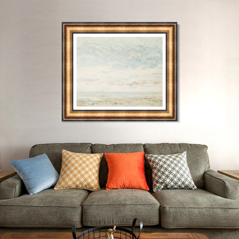 INVIN ART Framed Canvas Art Giclee Print Series#046 by Gustave Courbet Wall Art Living Room Home Office Decorations