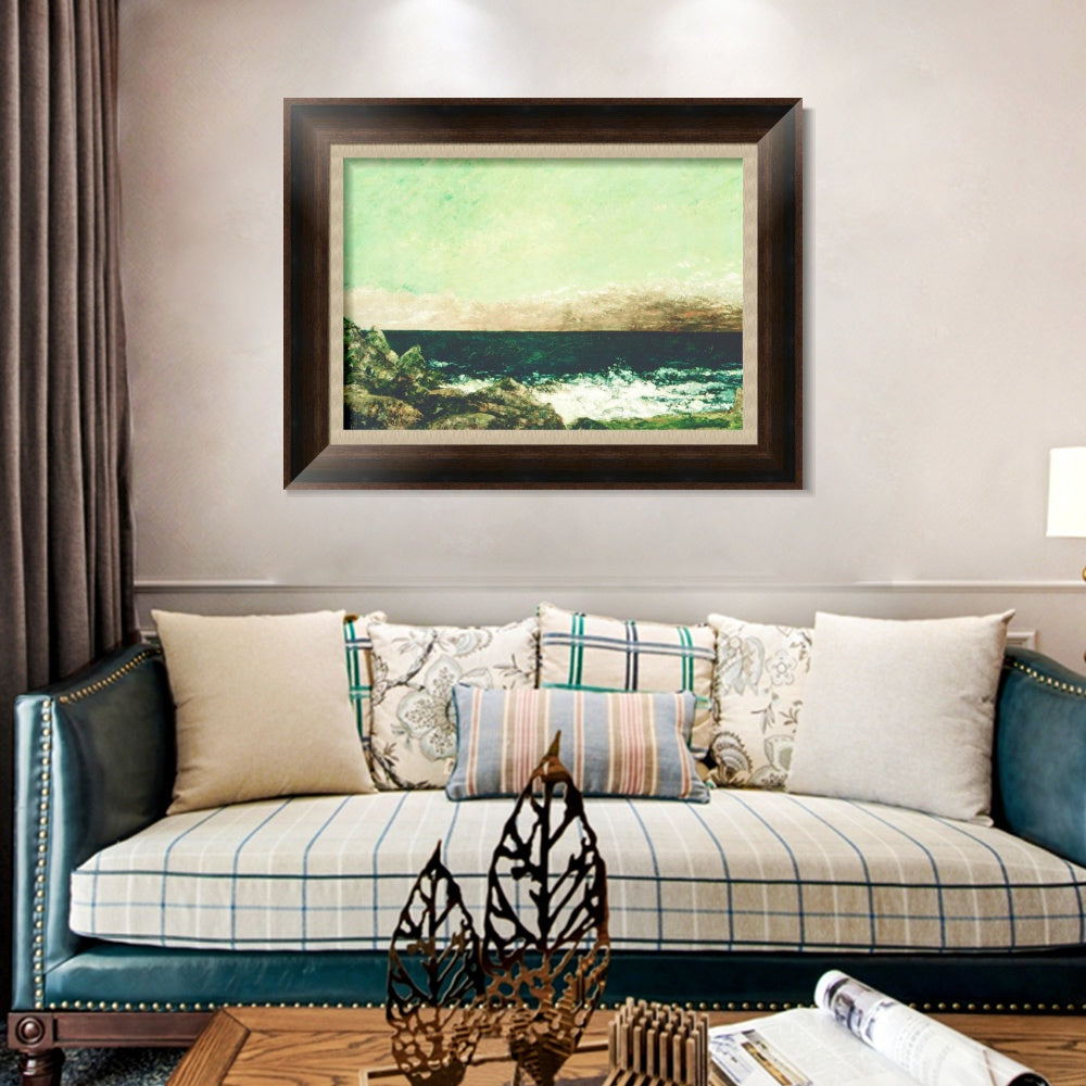 INVIN ART Framed Canvas Art Giclee Print Series#054 by Gustave Courbet Wall Art