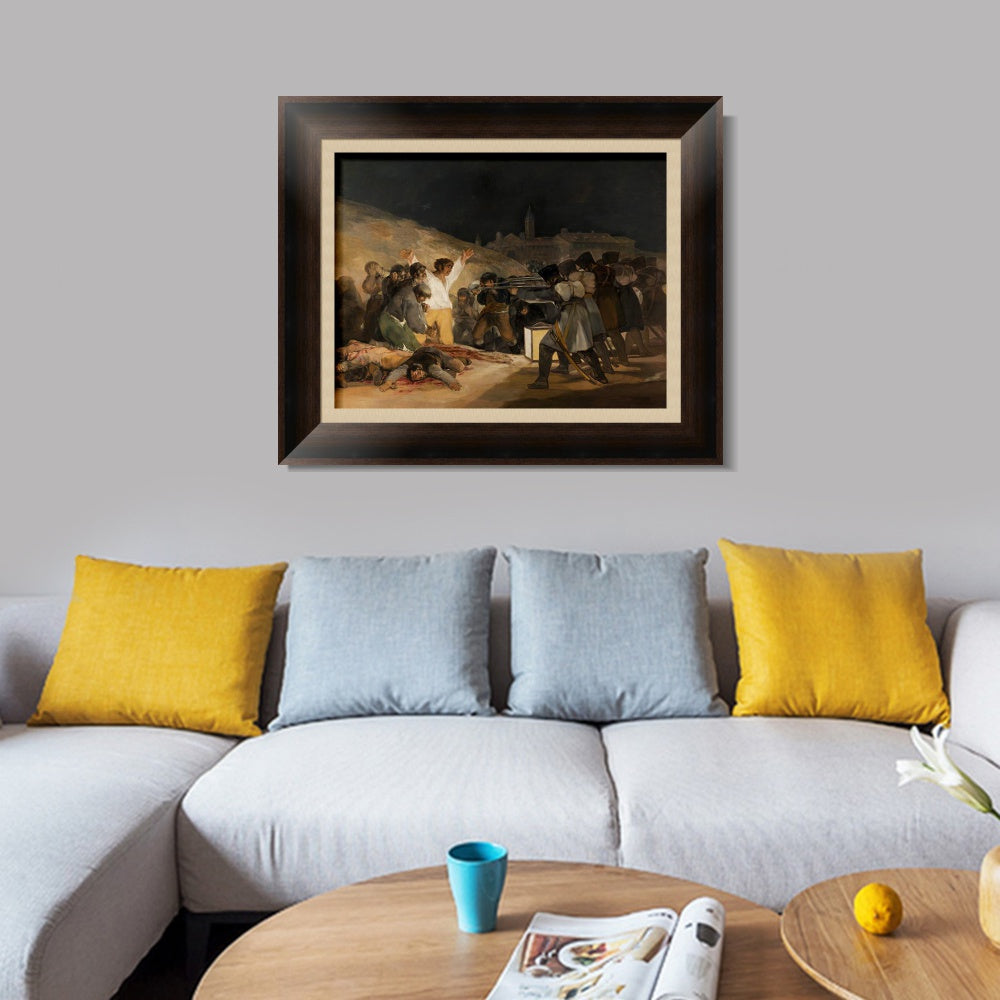 INVIN ART Framed Canvas Art Giclee Print Bullfighting in Divided Rings by Francisco De Goya Wall Art