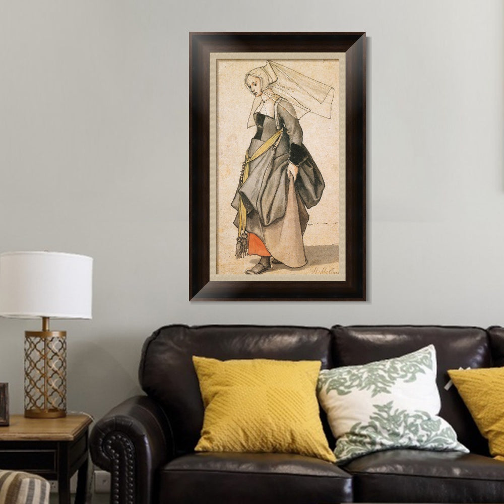 INVIN ART Framed Canvas Art Giclee Print Series#002 by Hans Holbein the Younger Wall Art