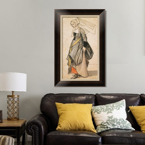 INVIN ART Framed Canvas Art Giclee Print Series#002 by Hans Holbein the Younger Wall Art Living Room Home Office Decorations