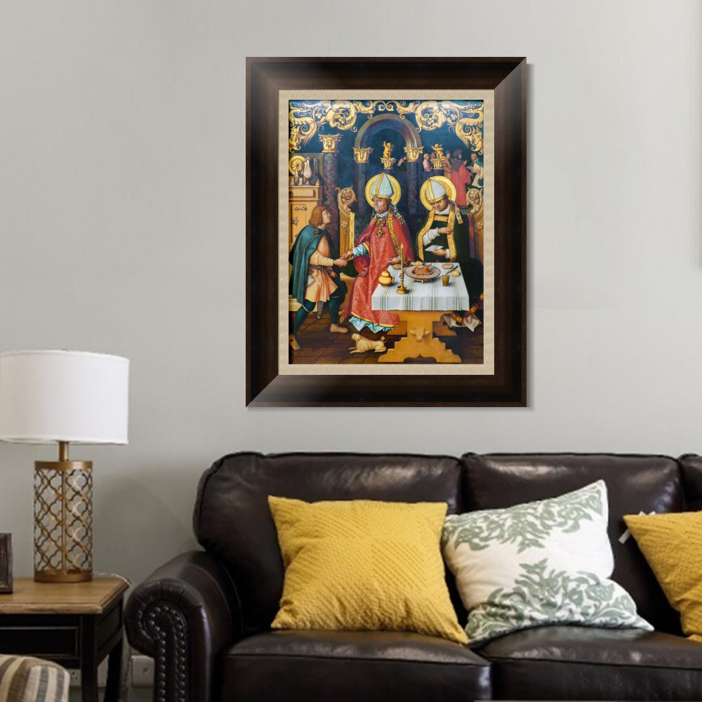 INVIN ART Framed Canvas Art Giclee Print Series#006 by Hans Holbein the Younger Wall Art