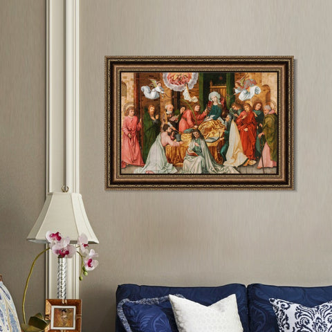 INVIN ART Framed Canvas Art Giclee Print Series#009 by Hans Holbein the Younger Wall Art Living Room Home Office Decorations