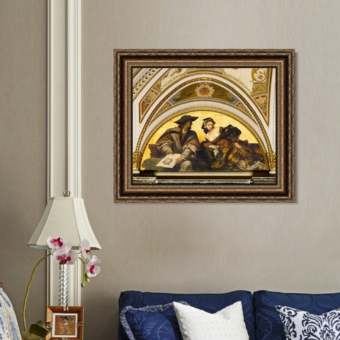 INVIN ART Framed Canvas Art Giclee Print Series#014 by Hans Holbein the Younger Wall Art Living Room Home Office Decorations