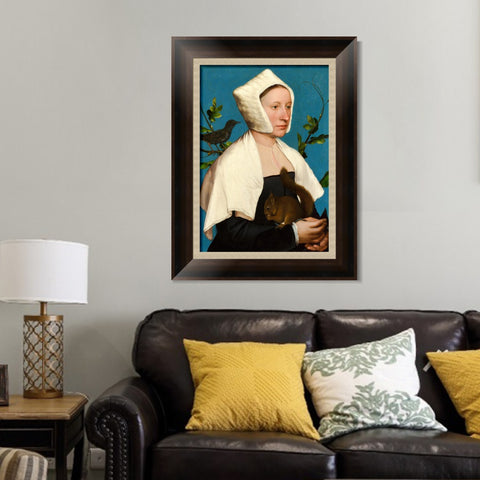 INVIN ART Framed Canvas Art Giclee Print Series#015 by Hans Holbein the Younger Wall Art Living Room Home Office Decorations