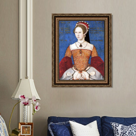 INVIN ART Framed Canvas Art Giclee Print Series#021 by Hans Holbein the Younger Wall Art Living Room Home Office Decorations