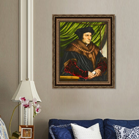 INVIN ART Framed Canvas Art Giclee Print Series#023 by Hans Holbein the Younger Wall Art Living Room Home Office Decorations