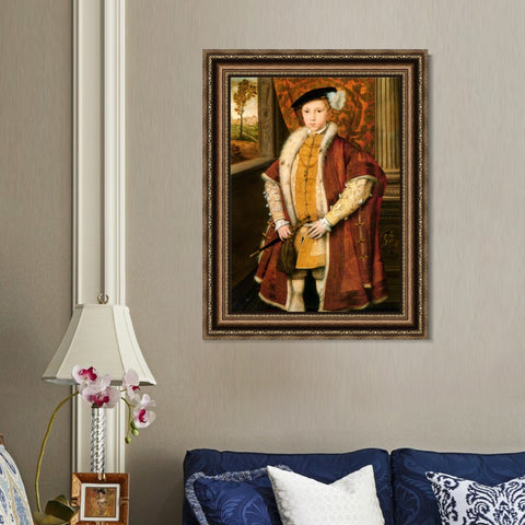 INVIN ART Framed Canvas Art Giclee Print Series#026 by Hans Holbein the Younger Wall Art Living Room Home Office Decorations