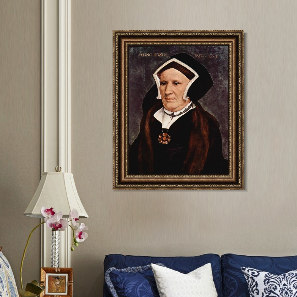 INVIN ART Framed Canvas Art Giclee Print Series#027 by Hans Holbein the Younger Wall Art