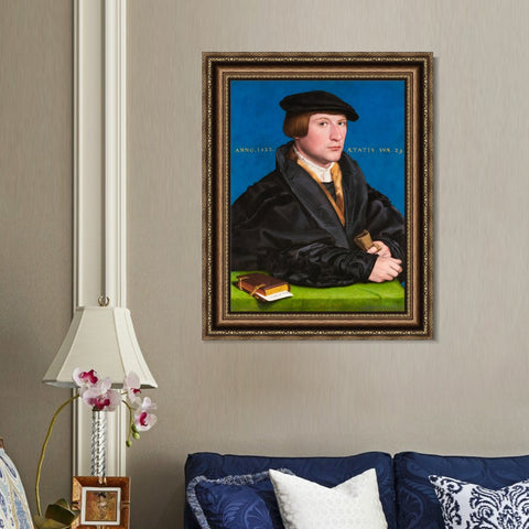 INVIN ART Framed Canvas Art Giclee Print Series#034 by Hans Holbein the Younger Wall Art Living Room Home Office Decorations
