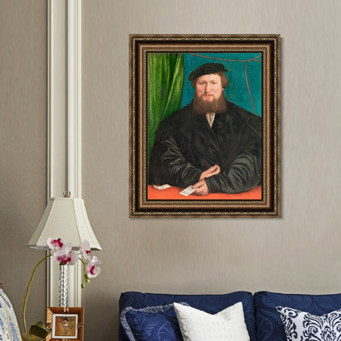 INVIN ART Framed Canvas Art Giclee Print Series#038 by Hans Holbein the Younger Wall Art Living Room Home Office Decorations