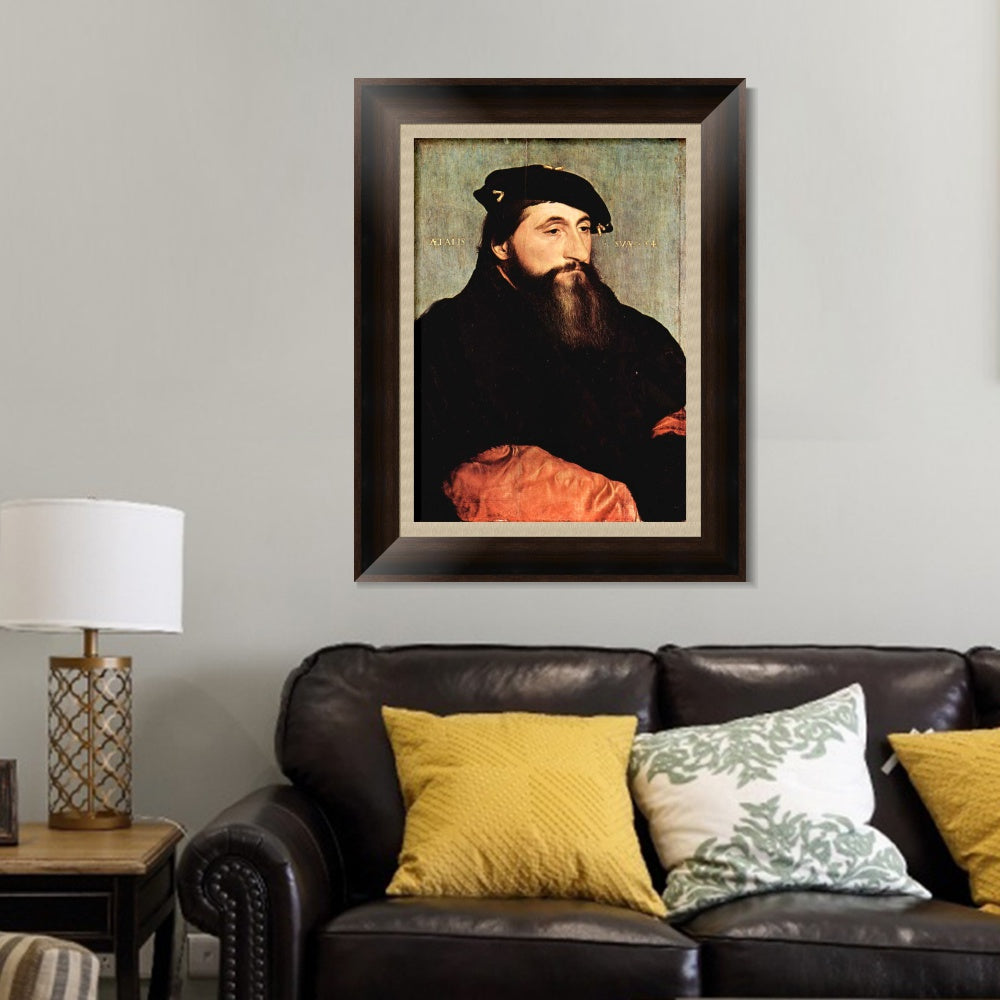 INVIN ART Framed Canvas Art Giclee Print Portrait of Duke Antony the Good of Lorraine by Hans Holbein the Younger Wall Art