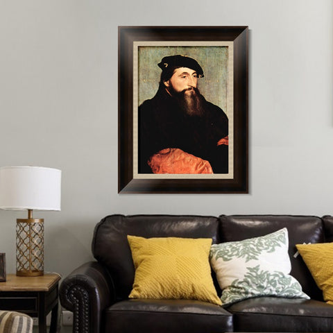 INVIN ART Framed Canvas Art Giclee Print Portrait of Duke Antony the Good of Lorraine by Hans Holbein the Younger Wall Art Living Room Home Office Decorations
