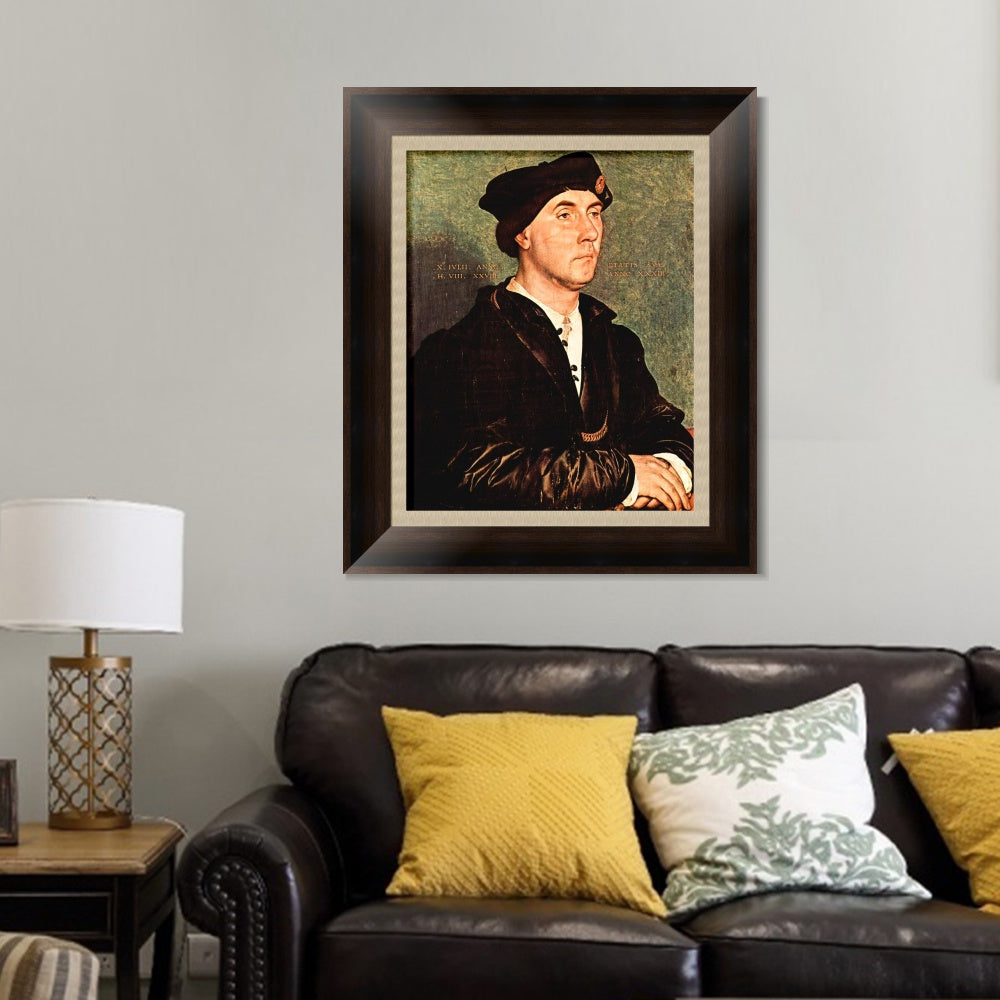 INVIN ART Framed Canvas Art Giclee Print Sir Richard Southwell by Hans Holbein the Younger Wall Art