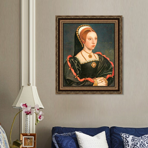 INVIN ART Framed Canvas Art Giclee Print Series#042 by Hans Holbein the Younger Wall Art Living Room Home Office Decorations