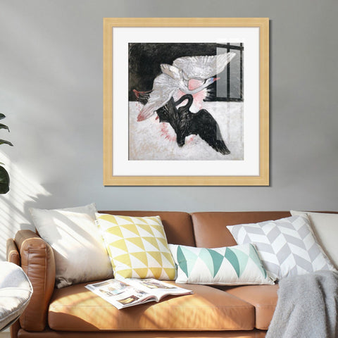 INVIN ART Framed Canvas Giclee Print Art Series#002 by Hilma Af Klint Wall Art Living Room Home Office Decorations