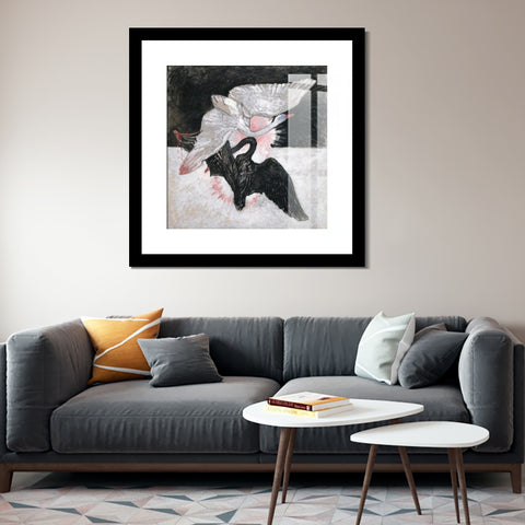 INVIN ART Framed Canvas Giclee Print Art Series#002 by Hilma Af Klint Wall Art Living Room Home Office Decorations
