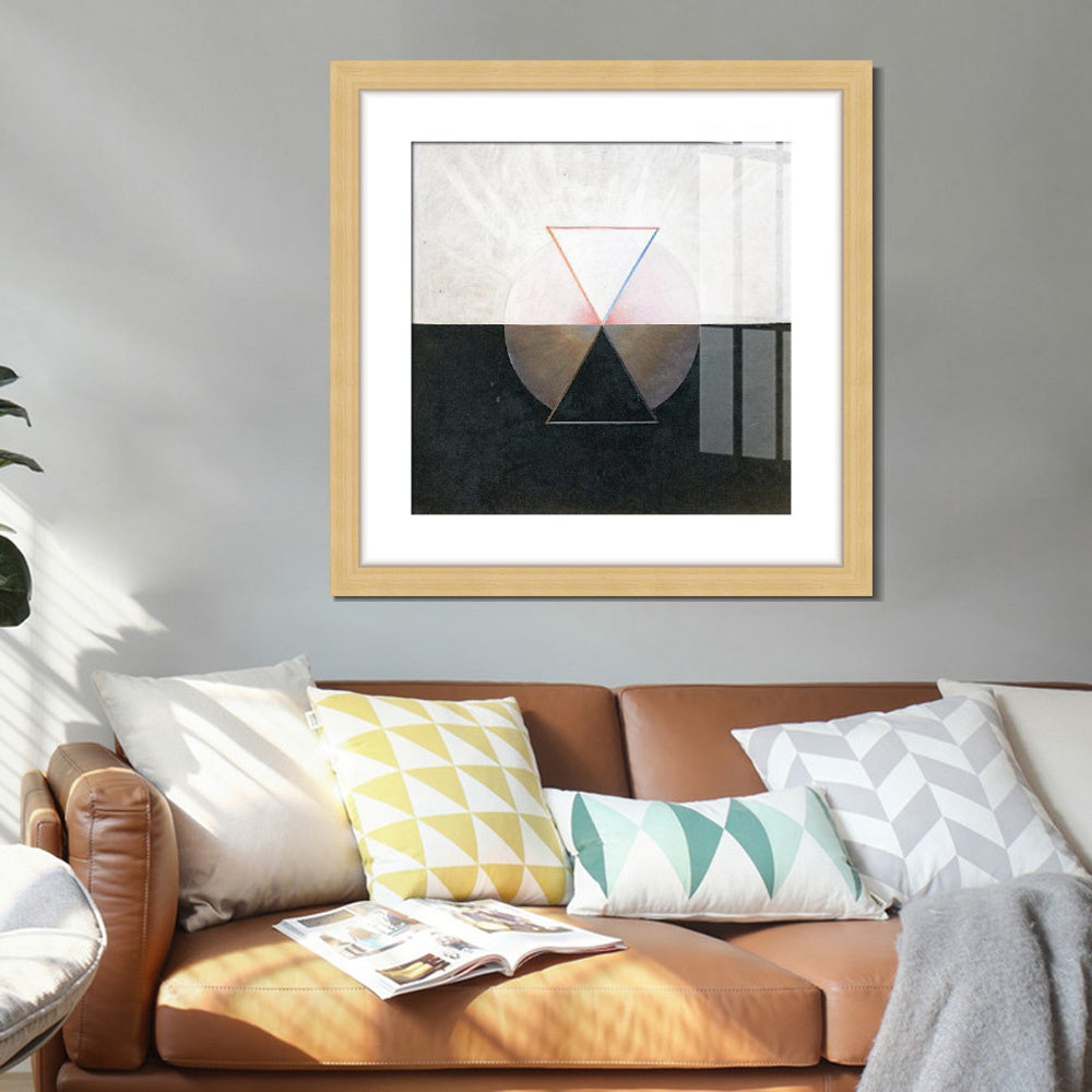 INVIN ART Framed Canvas Giclee Print Art Series#006 by Hilma Af Klint Wall Art