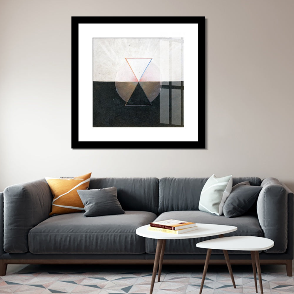 INVIN ART Framed Canvas Giclee Print Art Series#006 by Hilma Af Klint Wall Art