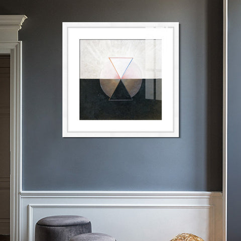 INVIN ART Framed Canvas Giclee Print Art Series#006 by Hilma Af Klint Wall Art Living Room Home Office Decorations
