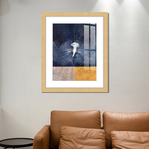 INVIN ART Framed Canvas Giclee Print Art Overview and Analysis by Hilma Af Klint Wall Art Living Room Home Office Decorations
