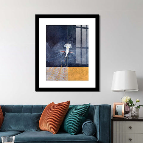 INVIN ART Framed Canvas Giclee Print Art Overview and Analysis by Hilma Af Klint Wall Art Living Room Home Office Decorations