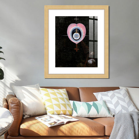 INVIN ART Framed Canvas Giclee Print Art The Gorgeous Daily by Hilma Af Klint Wall Art Living Room Home Office Decorations