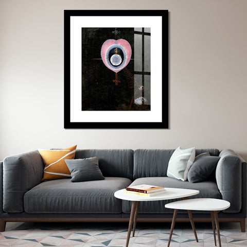 INVIN ART Framed Canvas Giclee Print Art The Gorgeous Daily by Hilma Af Klint Wall Art Living Room Home Office Decorations