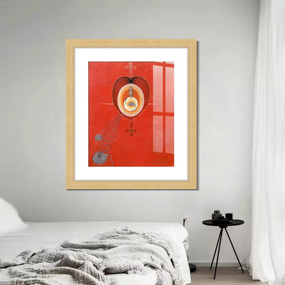 INVIN ART Framed Canvas Giclee Print Art Series#010 by Hilma Af Klint Wall Art