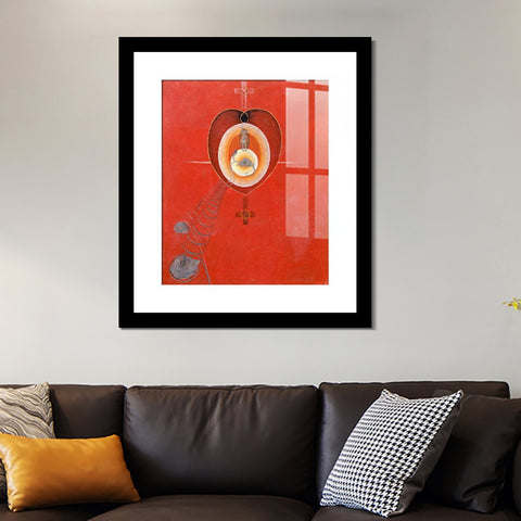 INVIN ART Framed Canvas Giclee Print Art Series#010 by Hilma Af Klint Wall Art Living Room Home Office Decorations