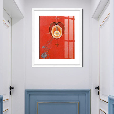 INVIN ART Framed Canvas Giclee Print Art Series#010 by Hilma Af Klint Wall Art Living Room Home Office Decorations