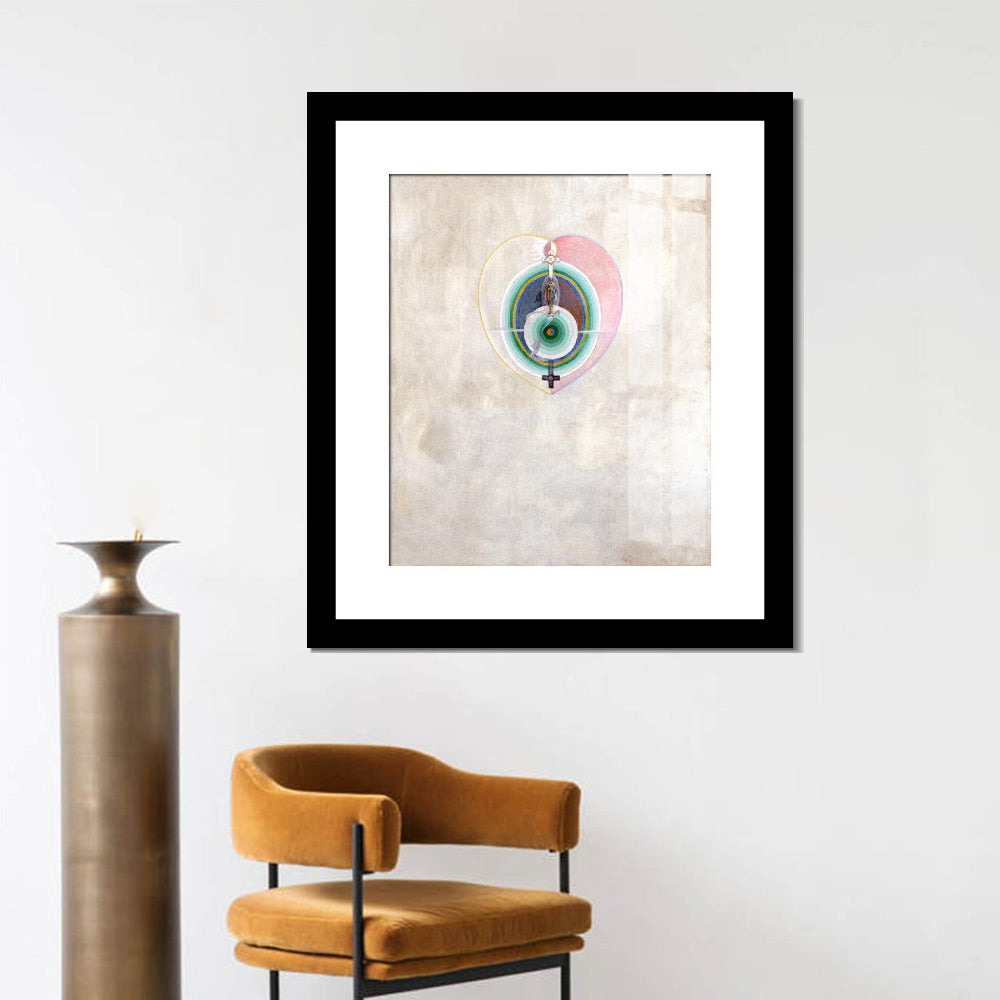 INVIN ART Framed Canvas Giclee Print Art Series#011 by Hilma Af Klint Wall Art